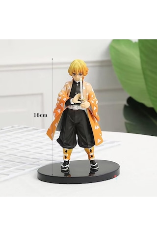 Demon Slayer Kimetsu No Yaiba Zenitsu Agatsuma Katana Aksiyon Figür Anime Oyuncak
