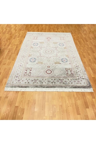 Şirvan Desenli 200 X 300 İpek Halı Gri