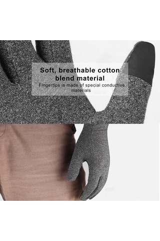 Qingmipy Baskılı Dokunmatik Eldiven - Spor Ve Egzersiz İçin Isıtıcı Eklem Koruma