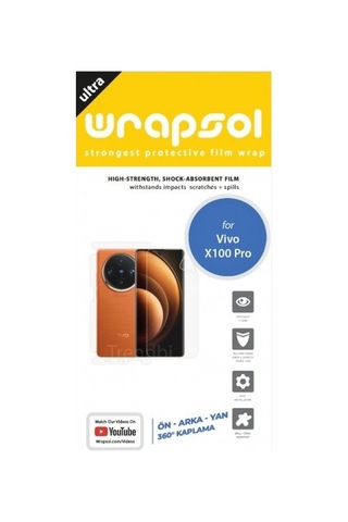 Vivo X100 Pro Ön, Arka Ve Yan 360 Derece Tam Kaplama Poliüretan Film