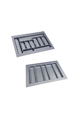 Çekmece İçi Kaşıklık ve Kepçelik Set 67 x 49 cm Gri