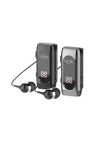 LinkTech V80 Bluetooth Kulaklık Ekranlı Makaralı Titreşimli