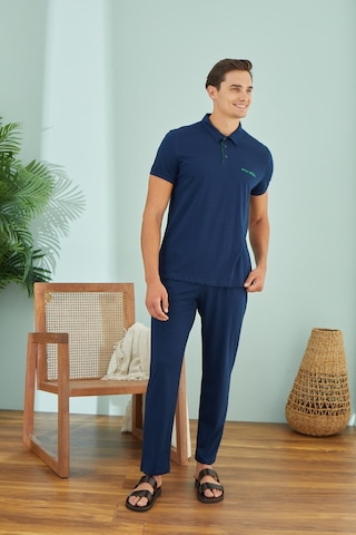 Sevim Erkek Kısa Kol Lacivert Pijama Takım C8t7n49 001