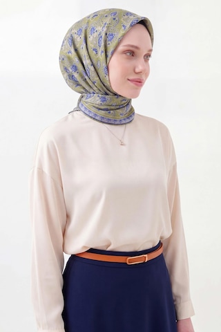Silk Home Soft Eşarp Rûmi Olive 90x90 Çok Renkli