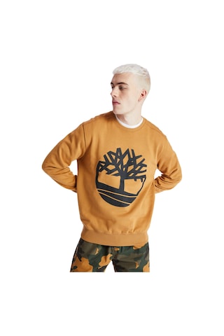 Timberland Yc Core Tree Logo Crew Ne Hardal Erkek Sweatshirt Sarı
