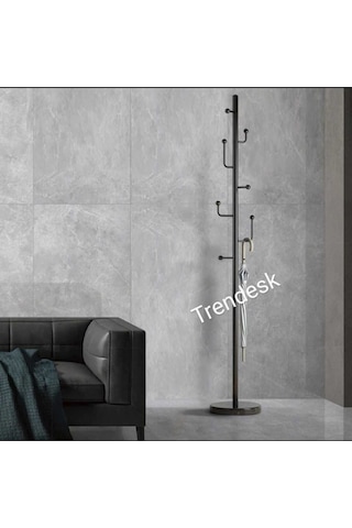 Modern Metal Siyah Ayaklı Askılık Elbise Askısı 165 30 Cm Siyah