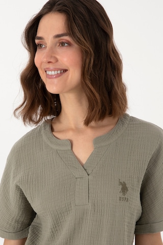 U.s. Polo Assn. Kadın Haki Pijama Takım 50312905-vr027 Haki