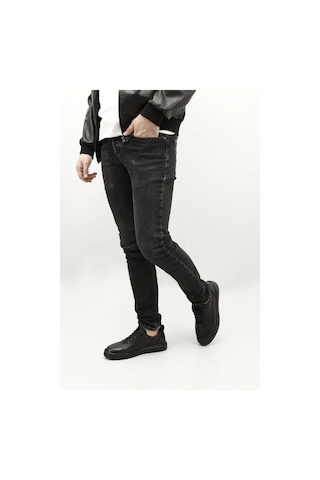 Gönderi(R) Gönderi R Erkek Siyah Bağcıklı Kauçuk Taban Hakiki Deri Sneaker Ddma83531640 Siyah