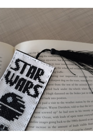 Star Wars Temalı Kanaviçe Kitap Ayracı