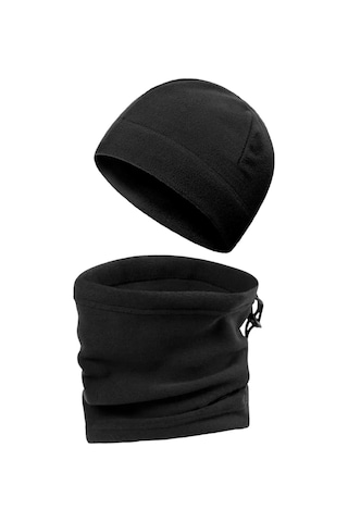 Eke Tekstil Polar Boyunluk Ve Polar Bere Kışlık Set 2 Set Siyah