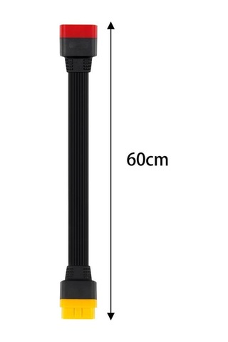 Homyl Obdıı Araç Için Uzatma Kablosu Tpu Düz Şerit Kablo 60cm