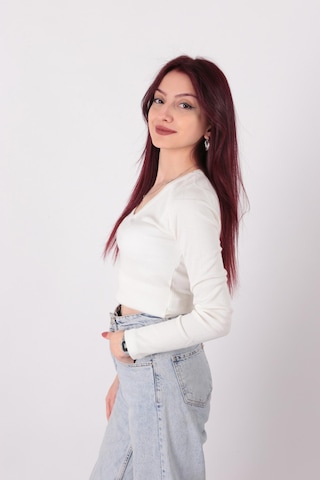 Busem S0015897 Kadın Bluz Ekru