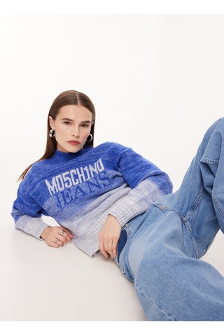 Moschino Jeans Mavi Kadın Denim Pantolon A0336 İndigo