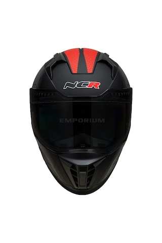 Ncr Stream Kırmızı Siyah Vizörlü Kapalı Kask Ece-06 Kırmızı Kırmızı