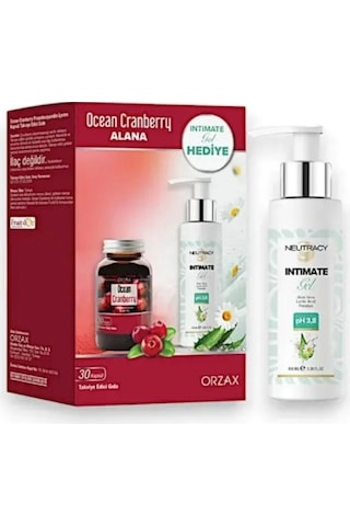 Ocean Cranberry 30 Kapsül + Neutracy İntim Jel 100 ML