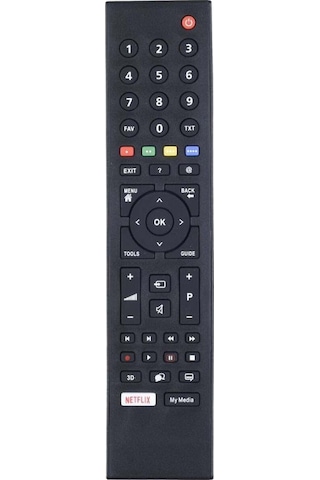 Arçelik Beko Netflix My Media Uyumlu Tuşlu Tv Televizyon Uzaktan Kumanda Tr-304