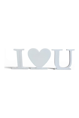 I Love U Seni Seviyorum Love Letters Beyaz 3 Parça