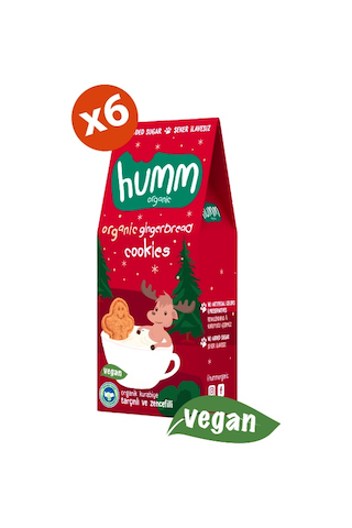 Humm Organik Zencefilli Tarçınlı Vegan Kurabiye 6 x 55 G