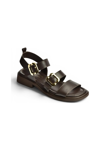 Fox Shoes Y291594203 Kahverengi Hakiki Deri Sandalet