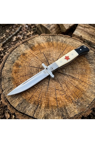 Knivox Sibirya Company Z08wy Rus Çakısı - Paslanmaz Çelik Katlanabilir Av Ve Camping Pocket Knife Çok Renkli