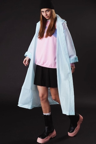 Kadın Erkek Yağmurluk Kapüşonlu Çıtçıtlı Eva Su Yeşili Yağmurluk M21mrc881r10 Turkuaz