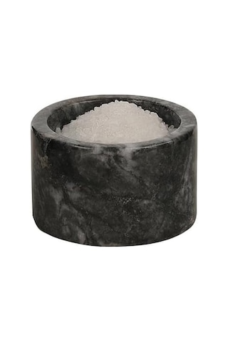 Mermer Baharatlık 6x10 Cm Mermer Tuzluk Biberlik Dekoratif Baharatlık Siyah Genel