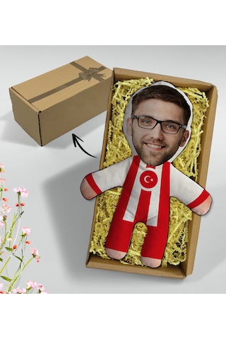 Bk Gift Hediye Kutusunda Kişiye Özel Fotoğraflı Ay-yıldız Formalı Bebek Yastık-2, Arkadaşa Hediye, Sevgiliye Hediye, Doğum Günü Hediyesi