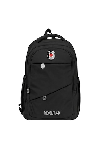 Me Çanta Beşiktaş Lisanslı Cep Detaylı Siyah Sırt Çantası
