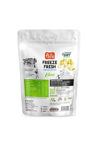 Pol's Freeze Fresh Dondurularak Kurutulmuş Elma 20 G 20 G