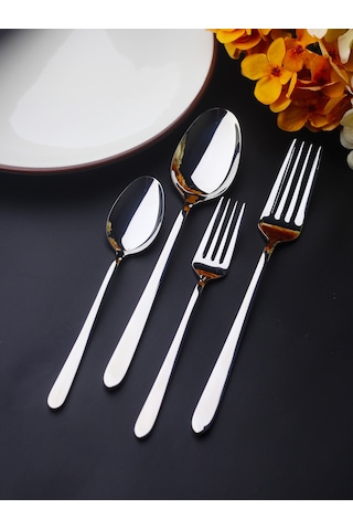 Vizyon 6 Kişilik 24 Parça Çatal Kaşık Takımı Metal