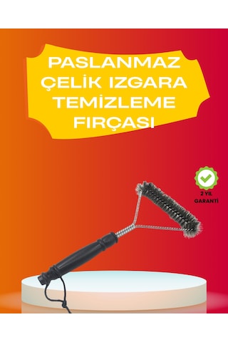 Mangal Izgara Temizleme Fırçası Pas Tutmaz Çelik Telli 12796332