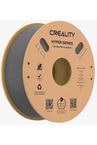 Creality Hyper Pla Filament Gri 1.75mm 1kg Creality Hyper Pla Filament Gri 1.75mm 1kg