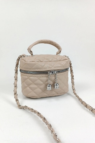 Glemix Leslie Vizon Kapitone Desen Kadın Kutu Crossbody Bag Vizon