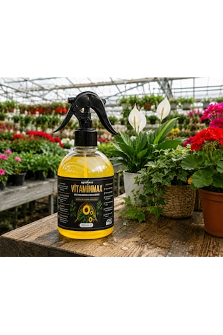 Vitaminmax Yaprak Bakım Vitamini Spreyi 500 Ml Ev Bitkileri, Orkide, Monstera, Barış Çiçeği Ve Tüm Süs Bitkileri İçin