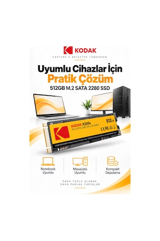 X250s 512gb M.2 Sata 2280 Ssd 520 Mb/s Okuma 500 Mb/s Yazma Hızlı Ssd