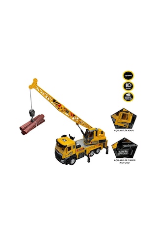 Xx992-02ab Çek Bırak Işıklı Ve Sesli Kule Vinç 1:28 -vardem Oyuncak