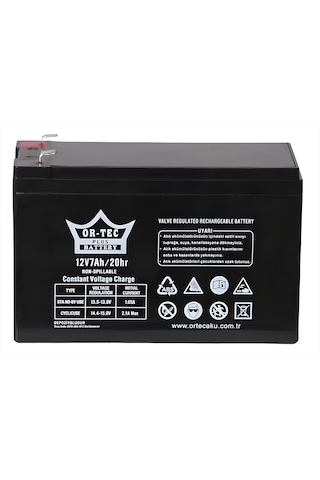 Ortec 12v 7ah Akü Ve 1 Ah Şarj Aleti