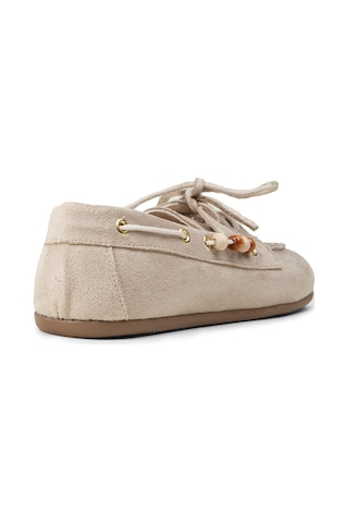 Deery Kadın Bej Bağcıklı Loafer Ayakkabı - K2903zbejm01