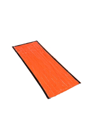 Açık Pe Alüminyum Film Acil Uyku Tulumu Turuncu