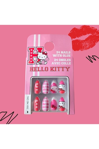 Hello Kıtty Takma Tırnak Seti