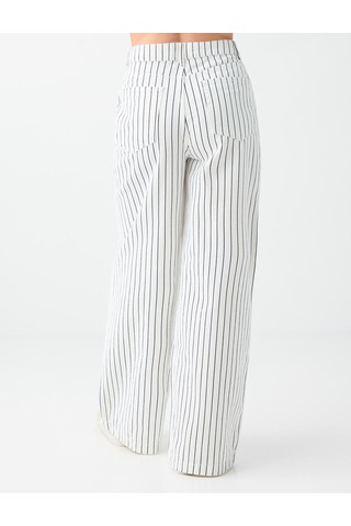 Jimmy Key Jimmy Key Lacivert %100 Pamuk Çizgili Denim Pantolon 6sw187068494