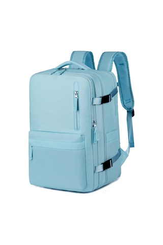 Sırtçantası Kadın Büyük Kapasiteli Çok Fonksiyonlu Sırtçantası Işık Mavi
