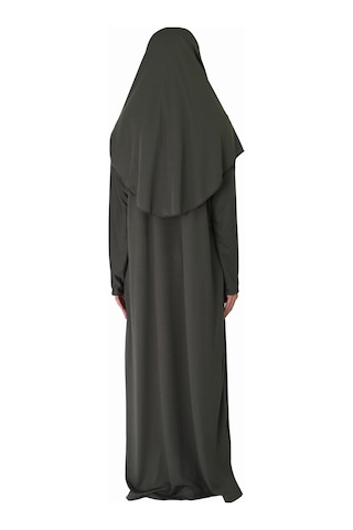 Zehranaz Namaz Elbisesi Koyu Haki Fermuarsız Namaz Elbisesi Koyu Haki