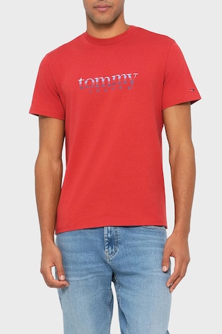 Tommy Jeans Erkek T Shirt Dm0dm22333 Xl0 Kırmızı Kirmizi