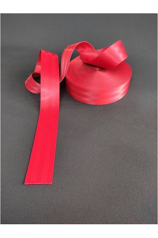 Renkli Emniyet Kemeri Kolonlu 6 Metre 2 Kemer İçin Kan Kırmızı