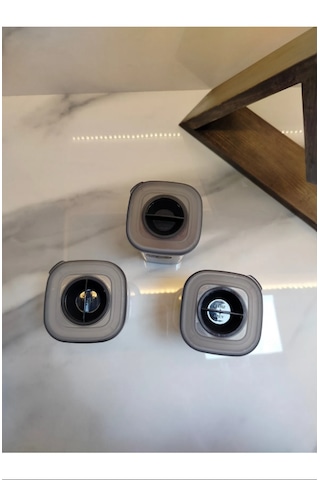 Mdklife Kendinden Kapaklı Kaşıklı Baharat Seti Pvc 400ml Beyaz