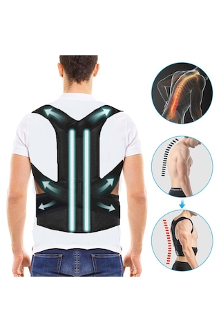 Arwex Unisex Balenli Dik Duruş Korsesi