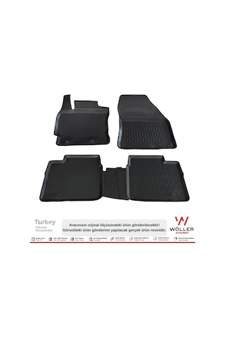 Toyota Corolla Uyumlu Paspas 2013 - 2018 Arası 3D Havuzlu Wöller Paspas