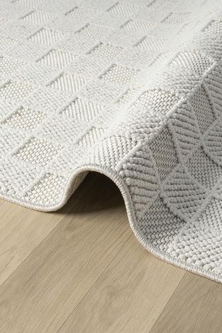 Fizy Beyaz Halı Loop Sisal Halı Modern Dokuma Oturma Odası Salon Halısı 13795a Beyaz