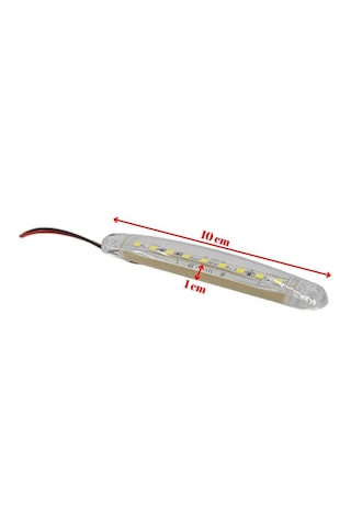 10 Adet Beyaz Parmak Lamba 9 Led Su Geçirmez 12v 24v Emir